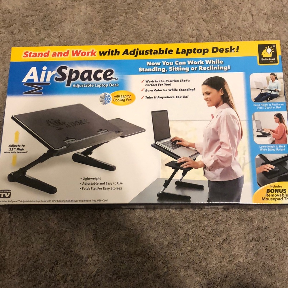 Airspace Adjustable Laptop Desk